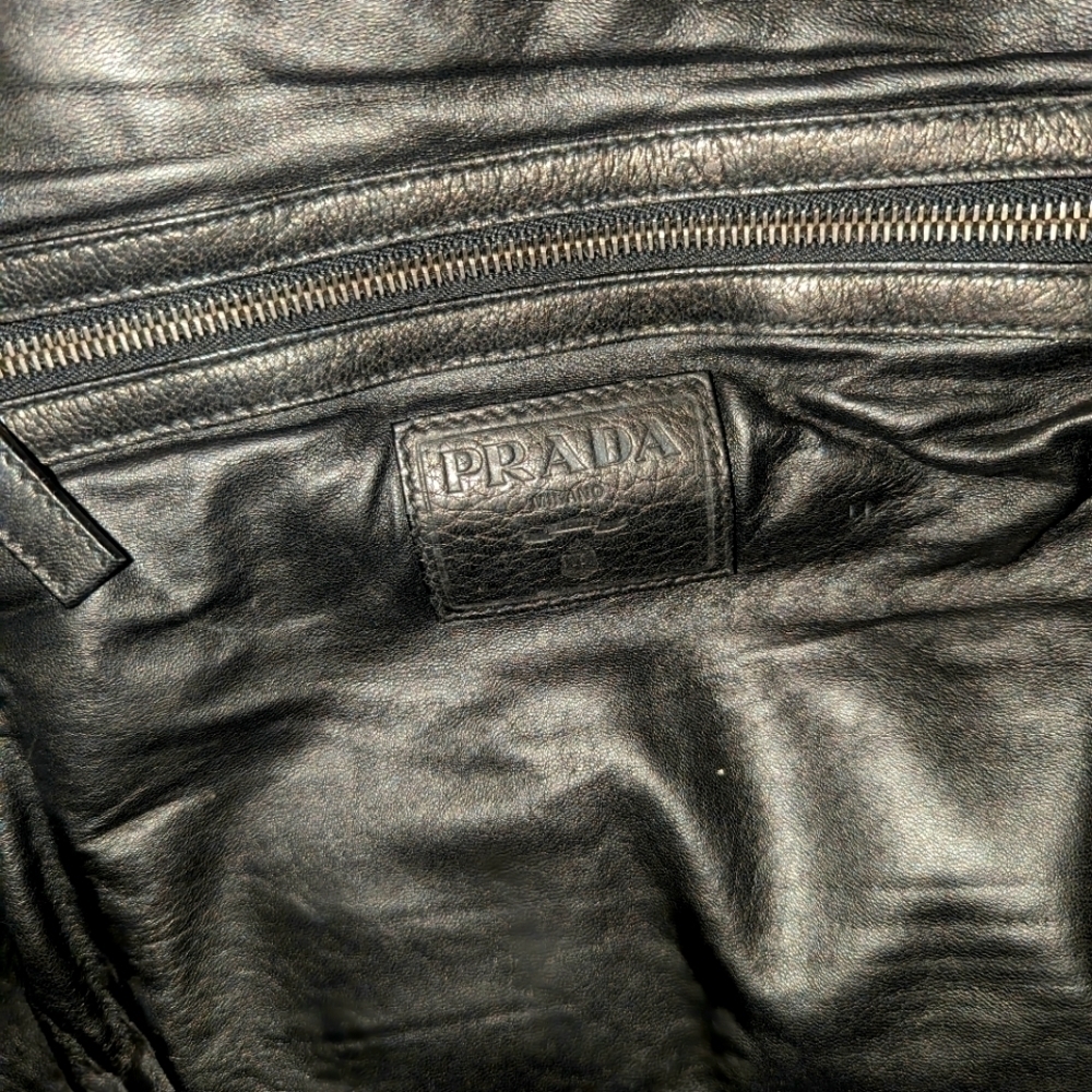 Prada | Black Leather Weekender Bag - Picture 6 of 11